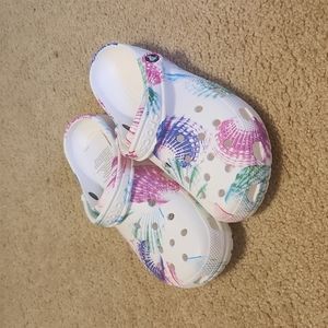 Sea shell crocs